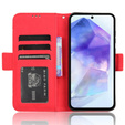 Θήκη με πτερύγιο για Samsung Galaxy A35 5G, Card Slot, κόκκινη