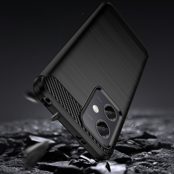 Θήκη για Xiaomi Redmi Note 12 5G / POCO X5 5G, Carbon, μαύρη