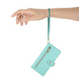 Θήκη με πτερύγιο για Oppo Reno 13 5G, Wallet Zipper Pocket, μέντας