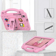 Παιδική θήκη για Samsung Galaxy Tab A7 Lite 8.7 T220/T225, Cute Patterns, με βάση, ροζ