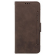 Θήκη με πτερύγιο για Oppo A38 4G / Oppo A18 4G, Card Slot, καφέ