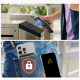 Μαγνητικό πορτοφόλι με τοποθεσία, NFC και βάση για iPhone 16 Pro