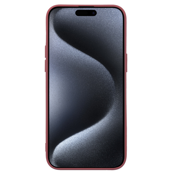 Θήκη για iPhone 15 Pro Max, Silicone Lite, κόκκινη