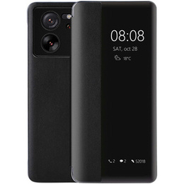 Θήκη για Xiaomi 13T / 13T Pro, με πτερύγιο πλευρικής όψης, μαύρο