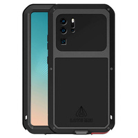 Love Mei Θήκη για Huawei P30 Pro, armored with glass, μαύρη