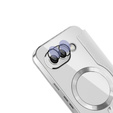 Θήκη με πτερύγιο για Google Pixel 9A, RFID Wallet MagSafe CamShield, ασημένια