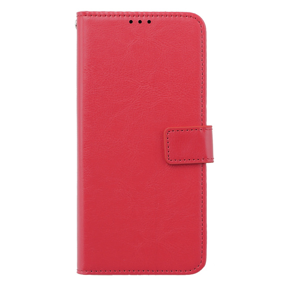 Θήκη με πτερύγιο για Oppo A79 5G, Crazy Horse Wallet, κόκκινη