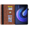 θήκη για Xiaomi Pad 6, Classic, με υποδοχή γραφίδας, καφέ