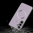 Θήκη για Samsung Galaxy S24 FE, Leather Hybrid MagSafe, μωβ
