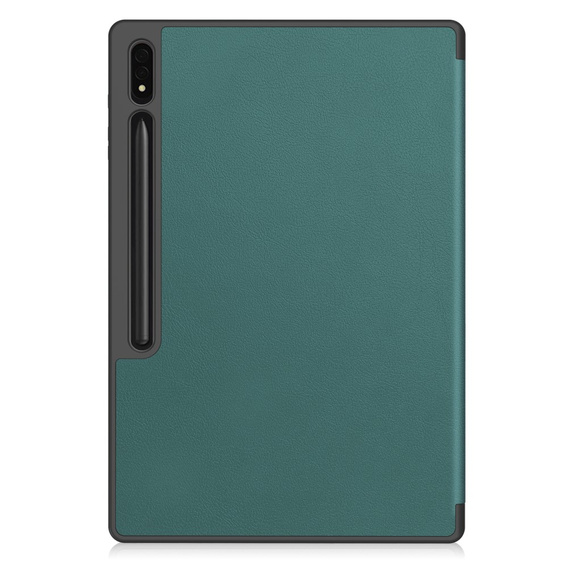 Θήκη για Samsung Galaxy Tab S10 Ultra, Smartcase με χώρο για γραφίδα, πράσινη