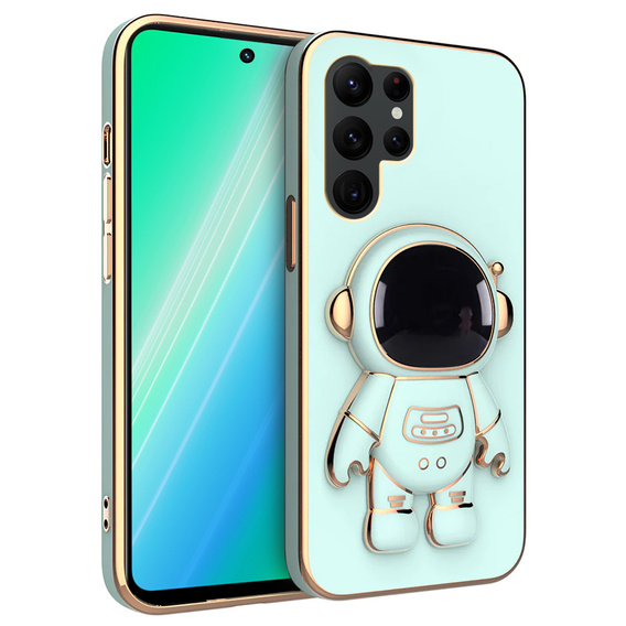 Θήκη για Samsung Galaxy S22 Ultra, Astronaut, μέντας