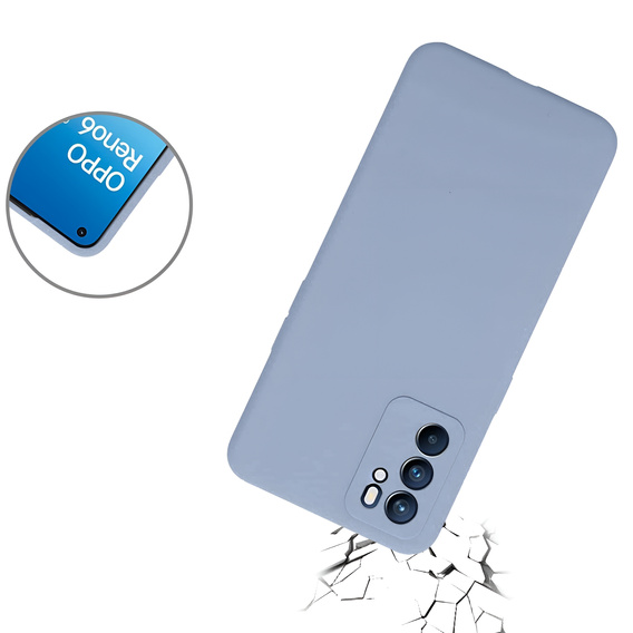 Θήκη για Oppo Reno 6 5G, Silicone Lite, λεβάντας