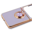 Θήκη για Samsung Galaxy Z Flip 5 5G, Electro Ring, μωβ