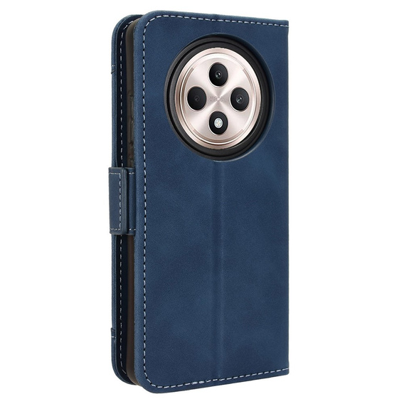 Θήκη με πτερύγιο για Oppo Reno 12FS / 12F, Card Slot, σκούρο μπλε