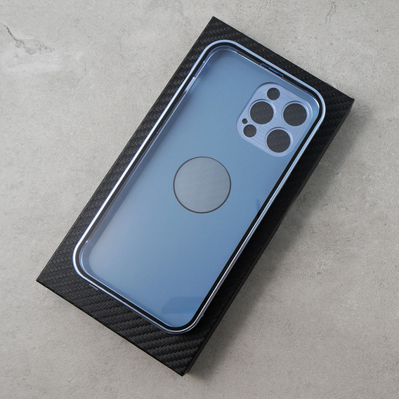 Θήκη για iPhone 13 Pro Max, Dual Glass, για Magsafe, μπλε