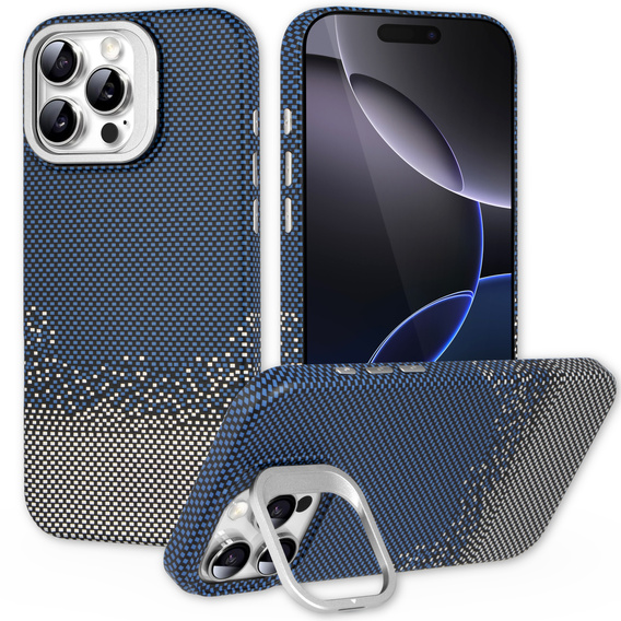 Θήκη για iPhone 16 Pro, Πλαίσιο Kickstand, για MagSafe, Sand Blue
