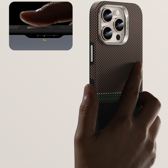 Θήκη BENKS Kevlar Magnetic Armor Pro Prestige 600D Y066 για MagSafe με ενεργό κουμπί για iPhone 16 Pro Max