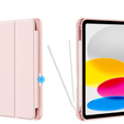 Θήκη για iPad 10.9 2022 10 Gen, Smart Pencil, με υποδοχή γραφίδας, ροζ