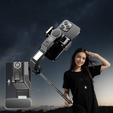Blavec Selfie Stick Aluminium Fusion P07 με MagSafe, φώτα LED και τηλεχειριστήριο