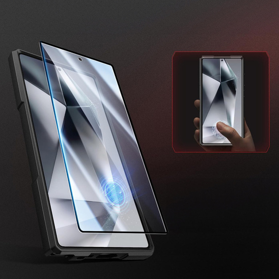 Θήκη για Samsung Galaxy S25 Ultra, Tongate MECH MagSafe Series, μπλε + 9H Tempered Glass