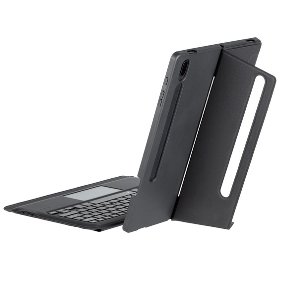 Θήκη με φωτιζόμενο πληκτρολόγιο bluetooth για Samsung Galaxy S9+ / S9 FE+ / S10+ Plus, μαύρη