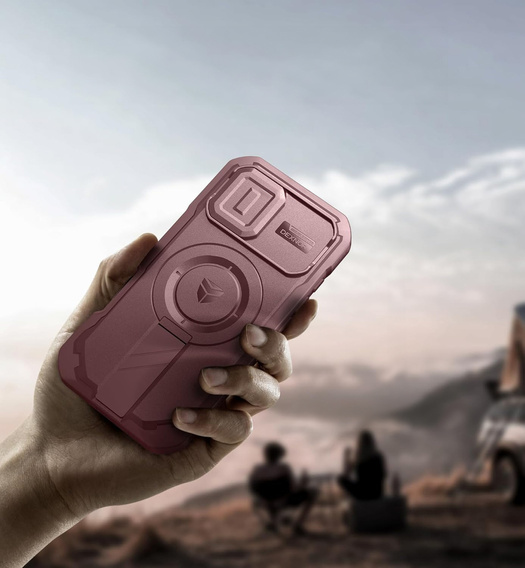 Θωρακισμένη θήκη Dexnor με βάση στήριξης και κλείστρο κάμερας, για MagSafe για iPhone 17