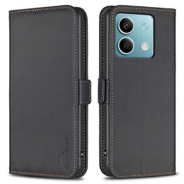 θήκη με πτερύγιο για Xiaomi Redmi Note 13 5G, BINFEN Wallet, μαύρη