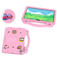 Παιδική θήκη για Samsung Tab A8 10.5 X200 / X205, Cute Patterns, με βάση, ροζ