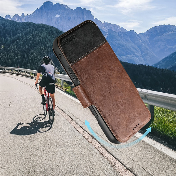 Θήκη 2 σε 1 για iPhone 17 Pro, SUTENI, για MagSafe, καφέ