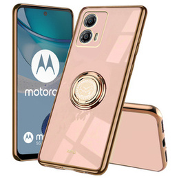 Θήκη για Motorola Moto G53 5G, Electro Ring, ροζ rose gold
