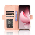 Θήκη με πτερύγιο για Oppo Reno 13 Pro, Card Slot, ροζ