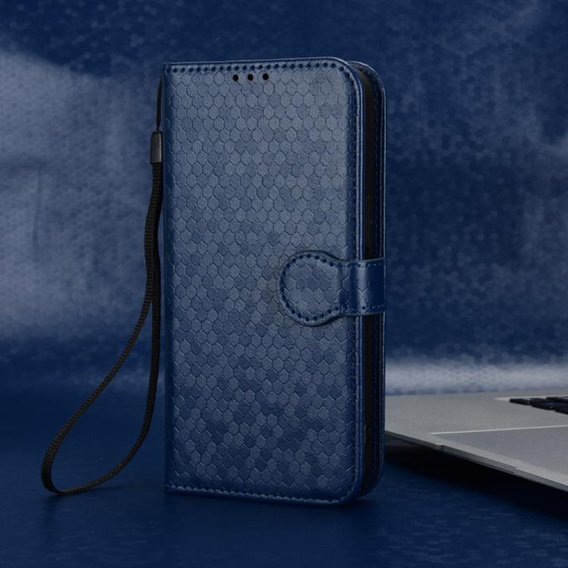 θήκη πτερύγιο για Realme Note 70T 4G, Wallet Rhombus, μπλε