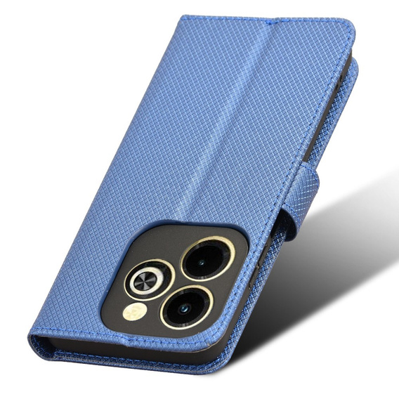 Θήκη με πτερύγιο για Infinix Hot 40i, Wallet Smart Magnet, μπλε
