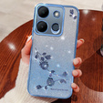 Θήκη για Infinix Smart 7 4G, Glitter Flower, μπλε