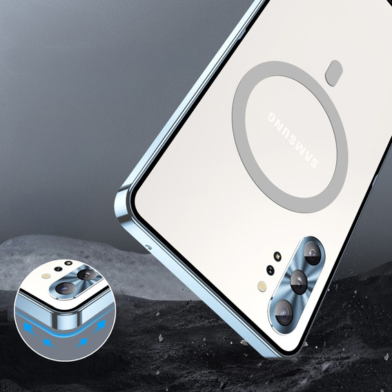 θήκη προστασίας κάμερας για το Samsung Galaxy Note 10+ Plus, CamShield MagSafe, διαφανής / μπλε