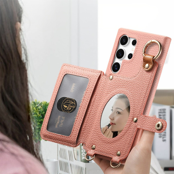 Θήκη για Samsung Galaxy S25 Ultra, GKK Leather, μαύρη