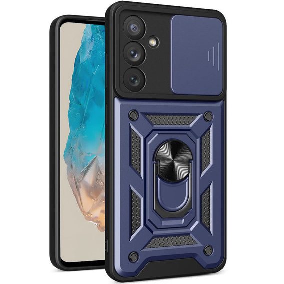 Θήκη για Samsung Galaxy M35, CamShield Slide, μπλε