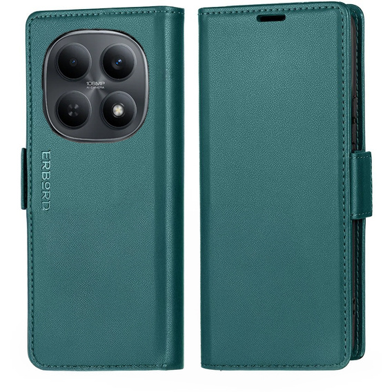 Θήκη με καπάκι ERBORD Glossy Litchi για Xiaomi Redmi Note 15 5G