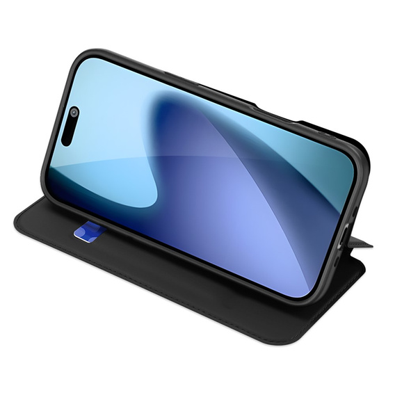 Θήκη Dux Ducis για iPhone Air, Skin Pro, με πτερύγιο, με υποδοχή για κάρτες, μαύρο