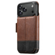 Αναδιπλούμενη θήκη 2 σε 1 για iPhone 17 Pro Max, SUTENI, για MagSafe, καφέ