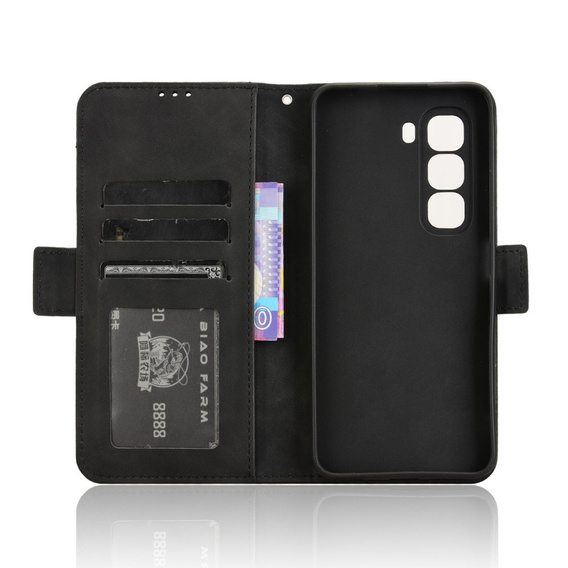 Θήκη με πτερύγιο για Infinix Hot 50 Pro+ 4G, Card Slot, μαύρη
