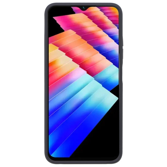 Θήκη για Infinix Hot 30i, Frosted Ring, μαύρη