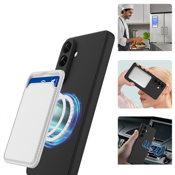 Θήκη Silicone Lite για MagSafe για Samsung Galaxy A57 5G, μαύρη