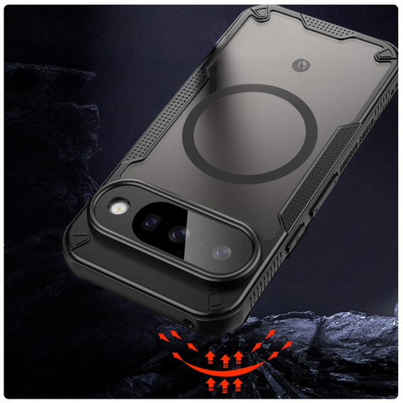 Θωρακισμένη θήκη για το Google Pixel 10 Pro XL, για MagSafe, ματ, μαύρο