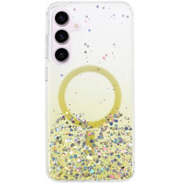 θήκη για Samsung Galaxy S24, Glittery, για MagSafe, κίτρινη