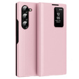 Αναδιπλούμενη θήκη για Samsung Z Fold6 5G, Smart View Wallet, ροζ