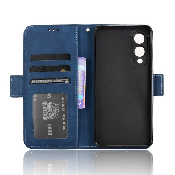 Θήκη με πτερύγιο για Samsung Galaxy S25 Edge, Card Slot, σκούρο μπλε