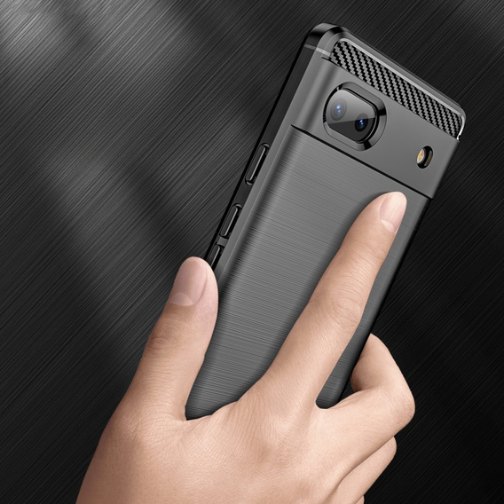 Θήκη για Google Pixel 6A, Carbon, μαύρη