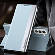 Θήκη με πτερύγιο για Samsung Galaxy S22 5G, Side Magnetic, γαλάζια