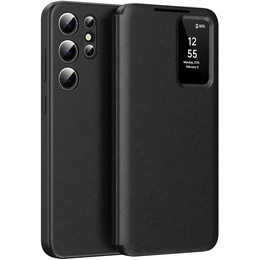 Αναδιπλούμενη θήκη για Samsung Galaxy S24 Ultra, Smart View Wallet, μαύρη